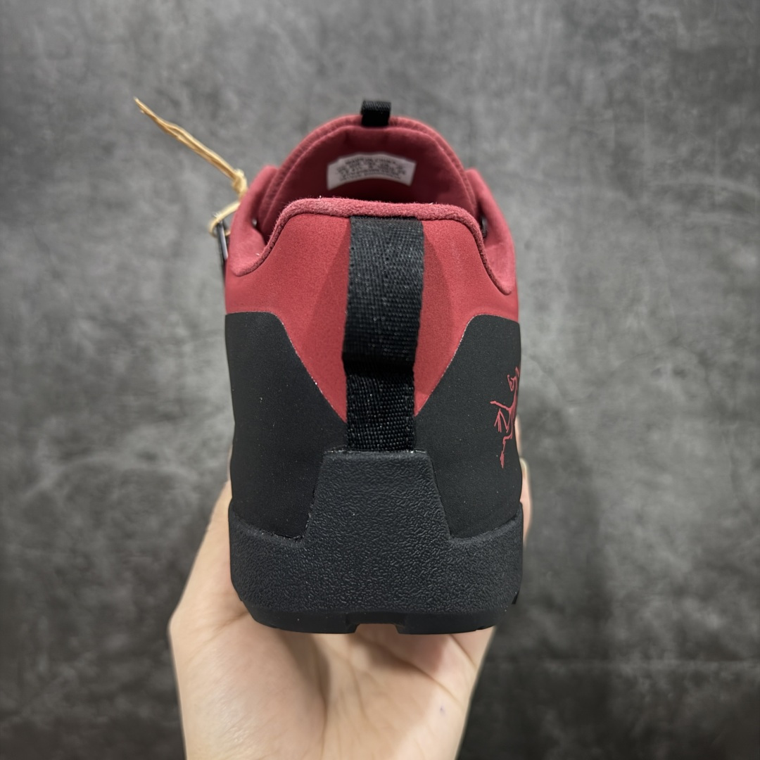 【纯原】Arcteryx始祖鸟 Konseal Shoe 舒适 防滑耐磨透气支撑抓地 登山鞋 沙色 黑红