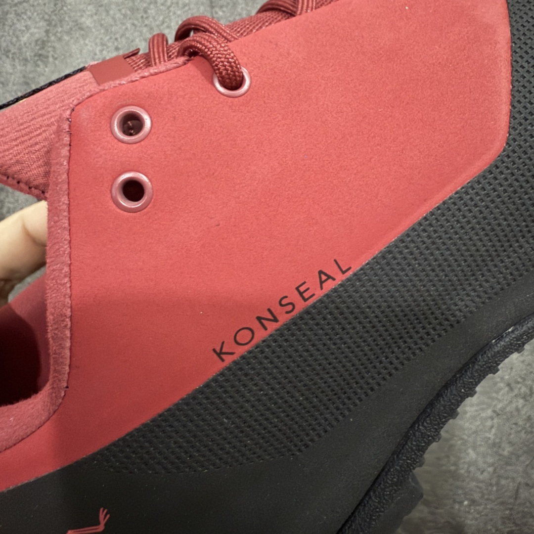 【纯原】Arcteryx始祖鸟 Konseal Shoe 舒适 防滑耐磨透气支撑抓地 登山鞋 沙色 黑红
