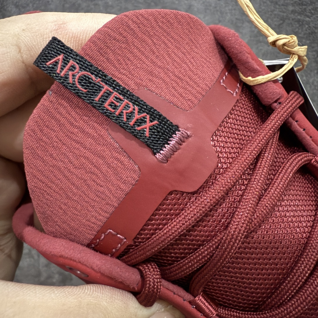 【纯原】Arcteryx始祖鸟 Konseal Shoe 舒适 防滑耐磨透气支撑抓地 登山鞋 沙色 黑红