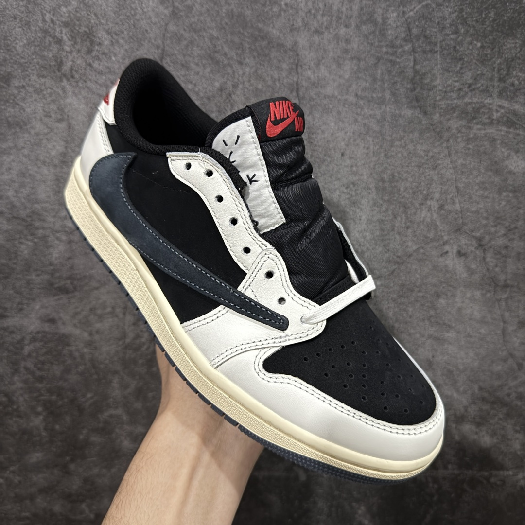 【纯原】Air Jordan 1 x Travis Scott AJ1 x TS联名黑蓝倒钩低帮 DZ4