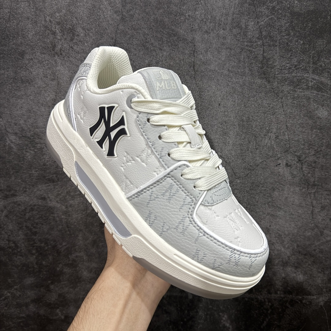 【纯原】MLB Chunky Liner Basic NY复古印花学长鞋系列低帮轻量增高厚底百搭休闲运动