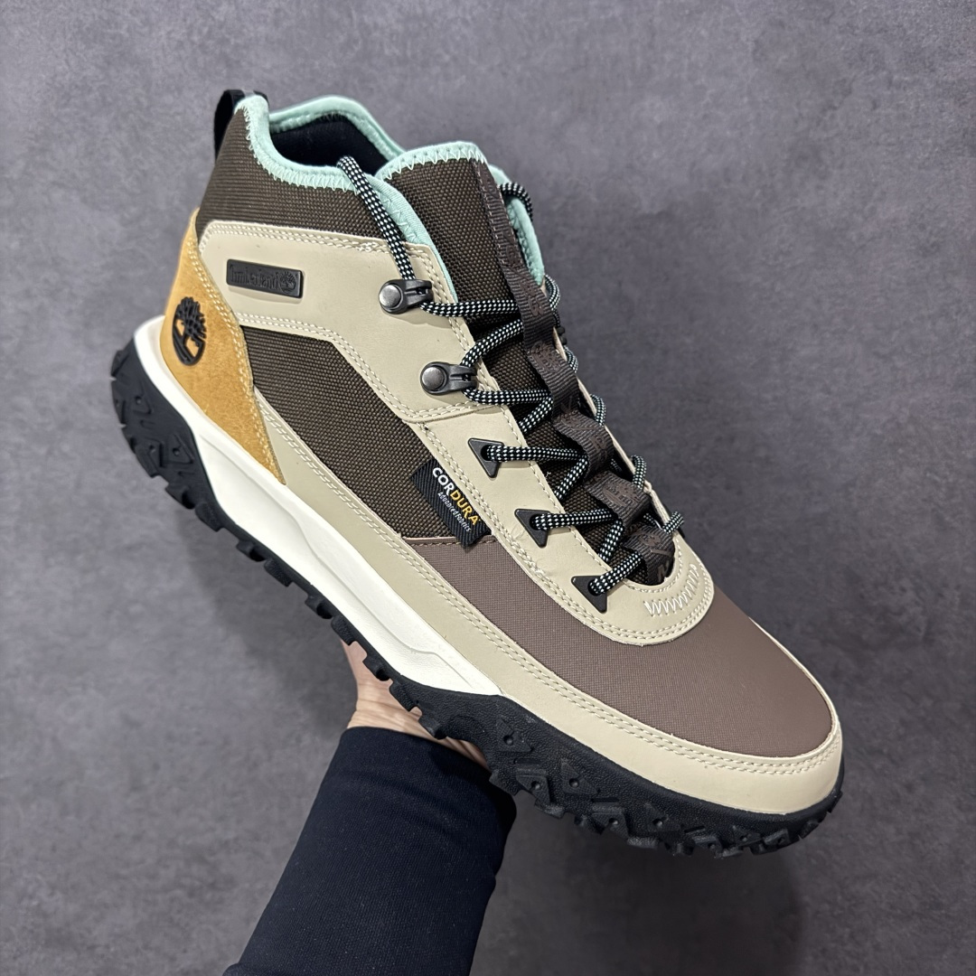 【纯原】Timberland添柏岚 Greenstride Motion 6 浅灰 户外中帮休闲马丁靴系