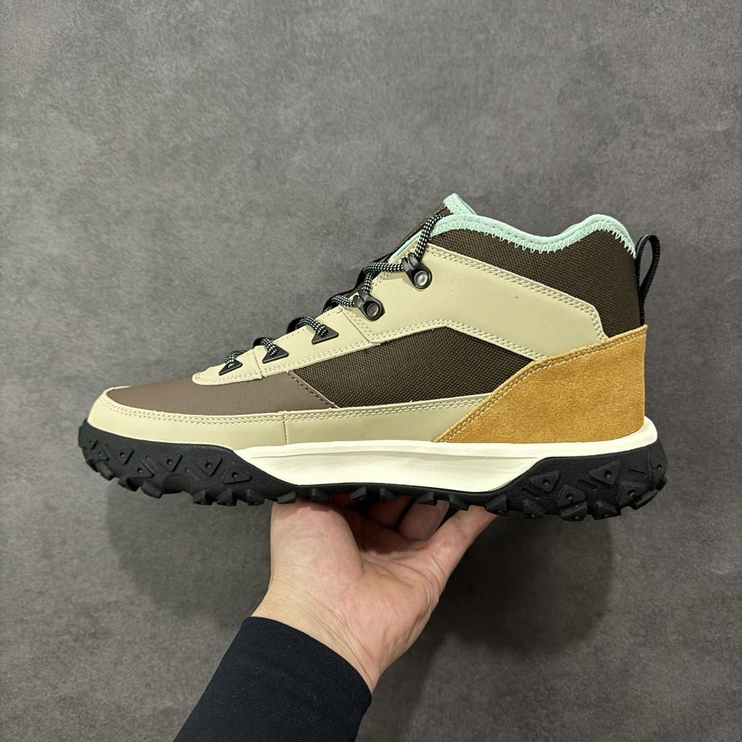 【纯原】Timberland添柏岚 Greenstride Motion 6 浅灰 户外中帮休闲马丁靴系