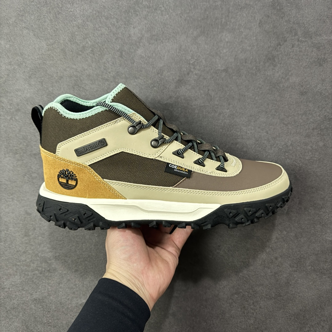 【纯原】Timberland添柏岚 Greenstride Motion 6 浅灰 户外中帮休闲马丁靴系