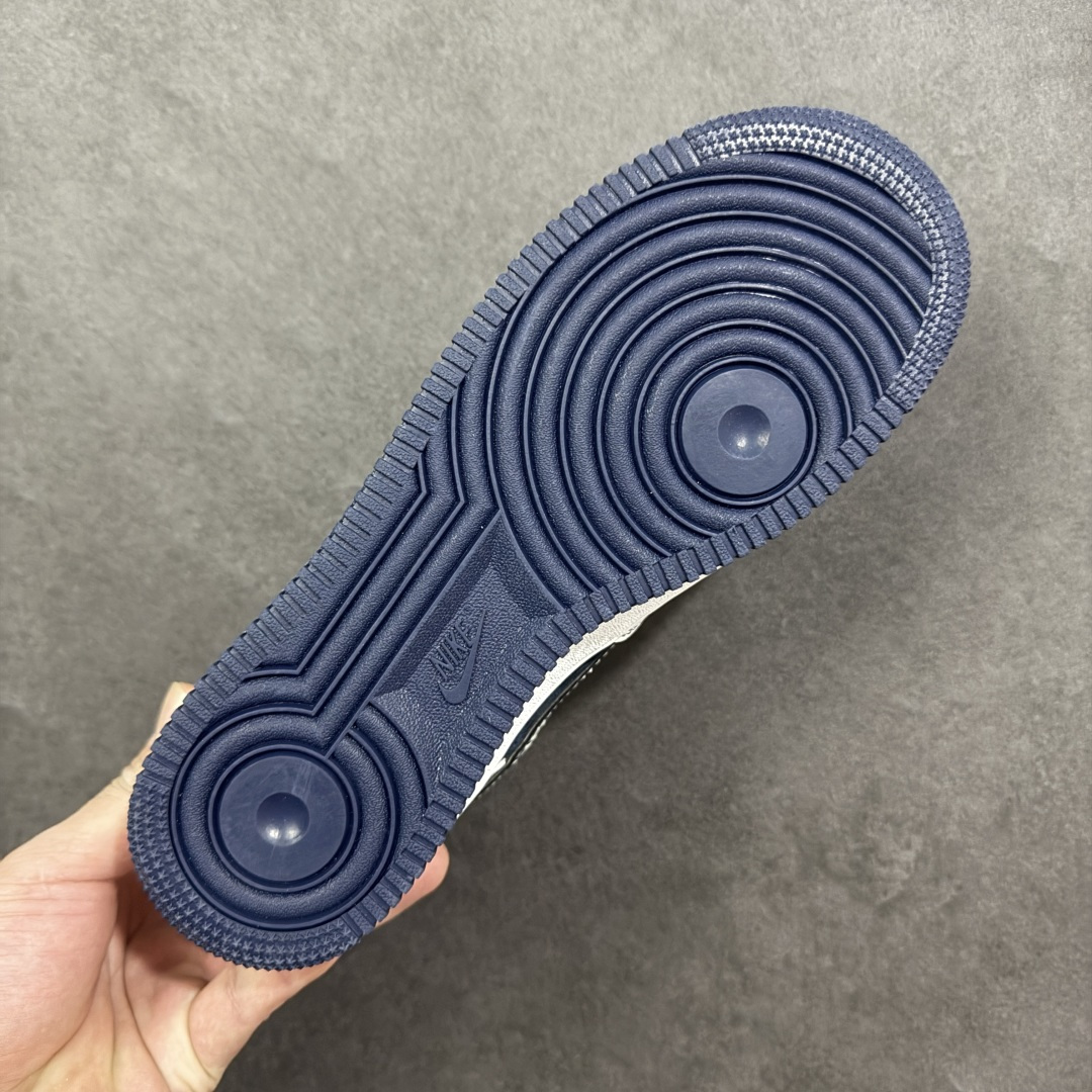 【定制版】NIke Air Force 1 '07 Low “OFF-WHITE联名——深蓝鬼脸”空军一