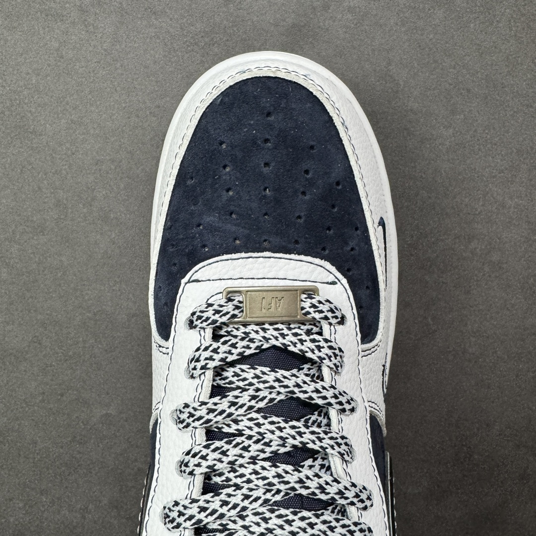 【定制版】NIke Air Force 1 '07 Low “OFF-WHITE联名——深蓝鬼脸”空军一