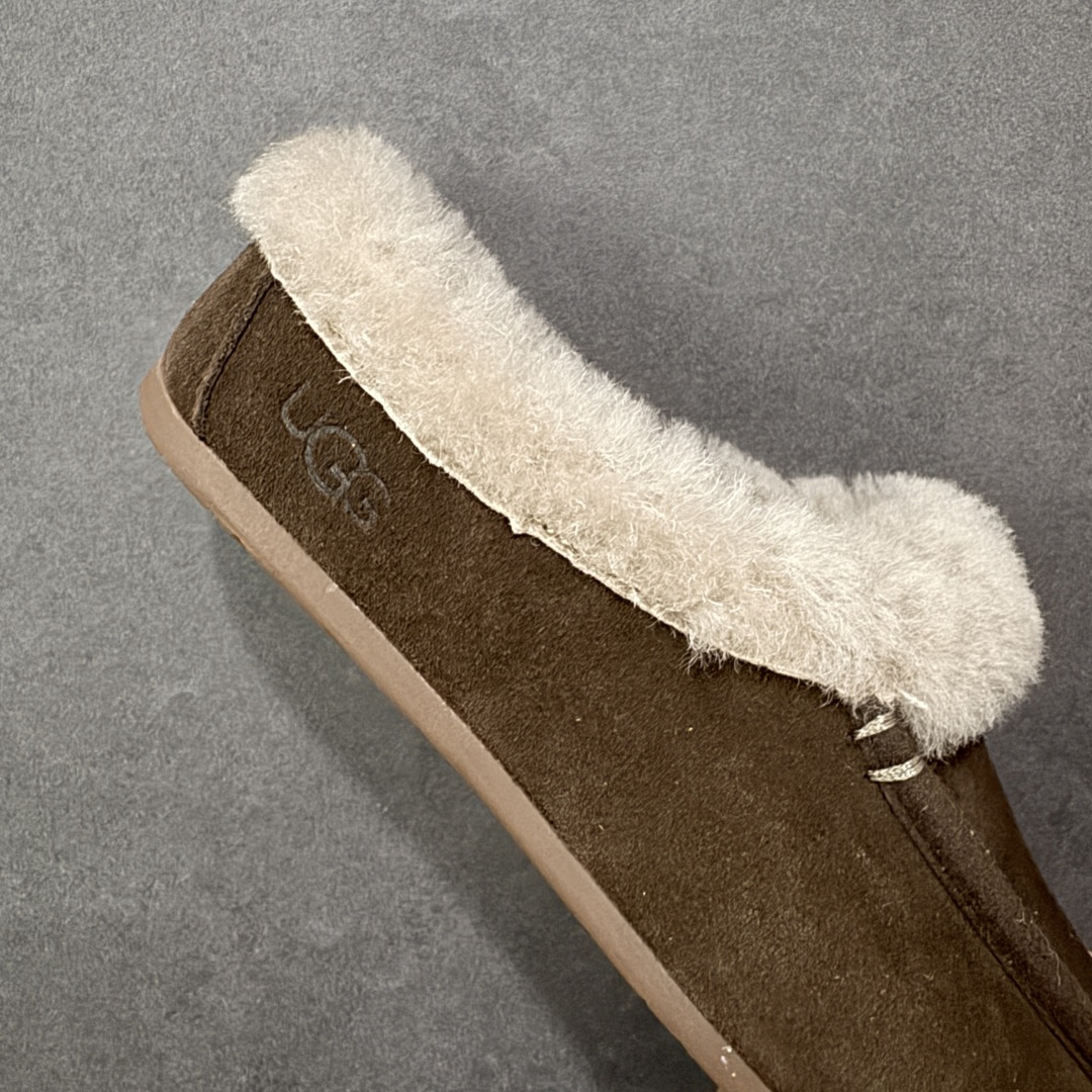 图片[6]-【莞产X1版本】 市面顶级版本 KALLEN LACE 1171391 UGG 百搭单品 东莞纯原UGG 秋冬羊皮毛一脚蹬懒人鞋 小红书爆款 广州外贸大厂生产 鞋头到鞋垫真羊皮毛一体 独立外盒包装 芯片 带防水工艺 区别市面任何版本 5cm厚底 独立原版开发大底 羊绒鞋垫 冬季保暖外出 家居都是很适合的选择 进年uug推出款式系列 局部偏向年轻消费者喜好 也走到时尚潮流穿搭的前沿 鞋身材质 防泼水涂层翻毛皮鞋面 17毫米UGGPURE™植入式羊毛内底 轻便防滑舒适橡胶外底 带有品牌LOGO商标 带全套包装 尺码： 35-40-选品中心