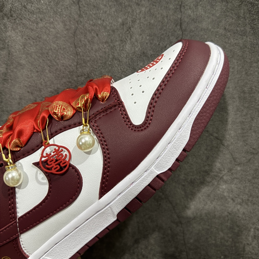 【纯原】NK Dunk Low 低帮 秀禾婚鞋新配色 吾家有喜 货号：DD1503-108该定制版球鞋选