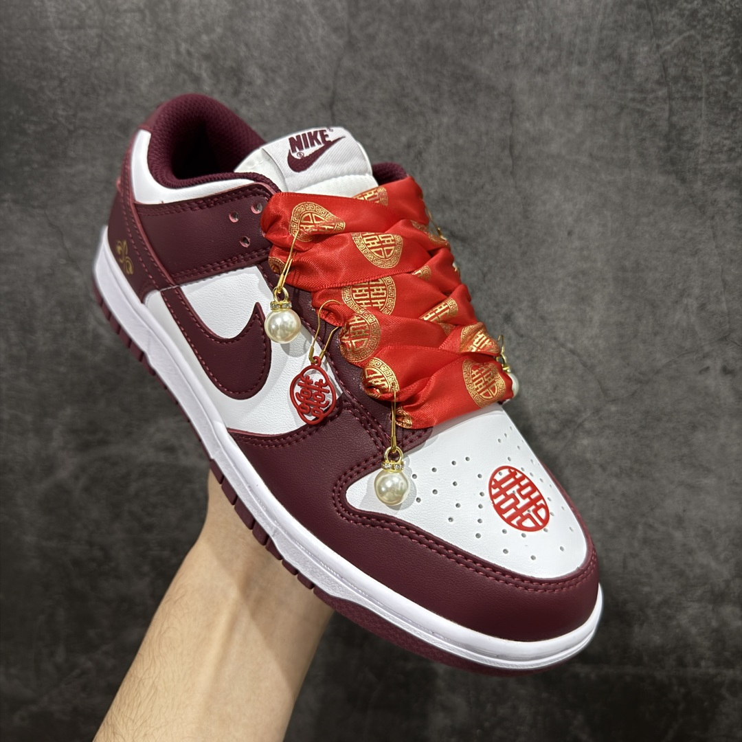 【纯原】NK Dunk Low 低帮 秀禾婚鞋新配色 吾家有喜 货号：DD1503-108该定制版球鞋选