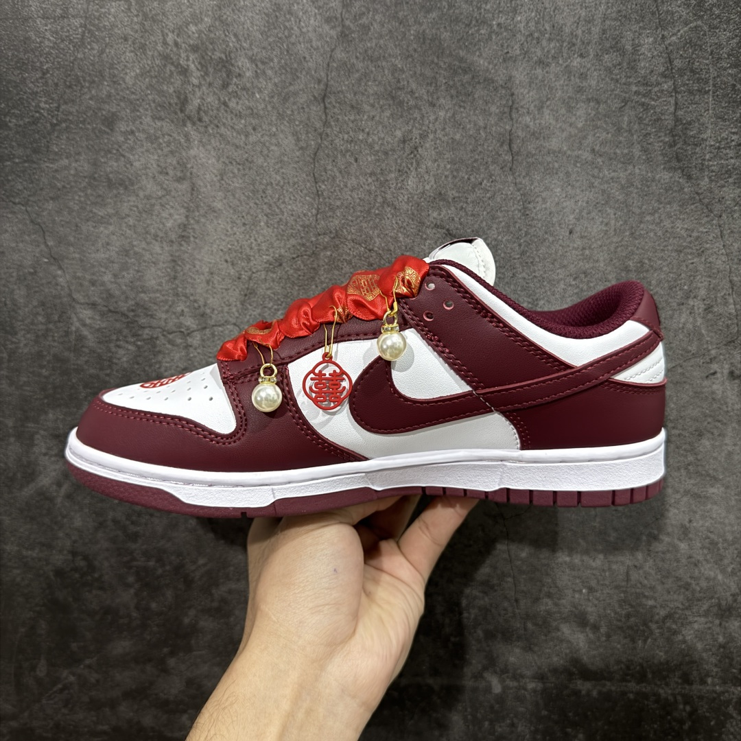 【纯原】NK Dunk Low 低帮 秀禾婚鞋新配色 吾家有喜 货号：DD1503-108该定制版球鞋选