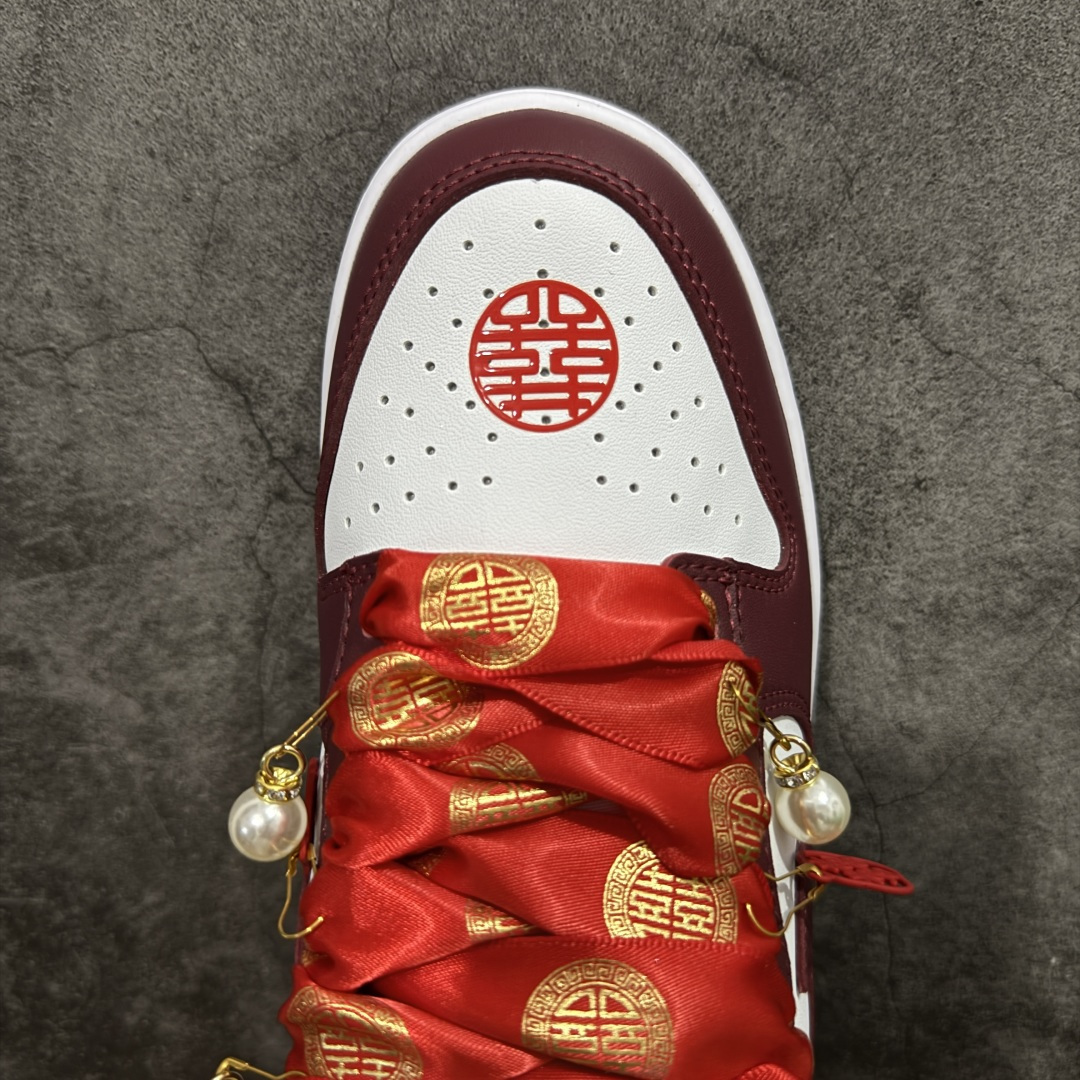 【纯原】NK Dunk Low 低帮 秀禾婚鞋新配色 吾家有喜 货号：DD1503-108该定制版球鞋选