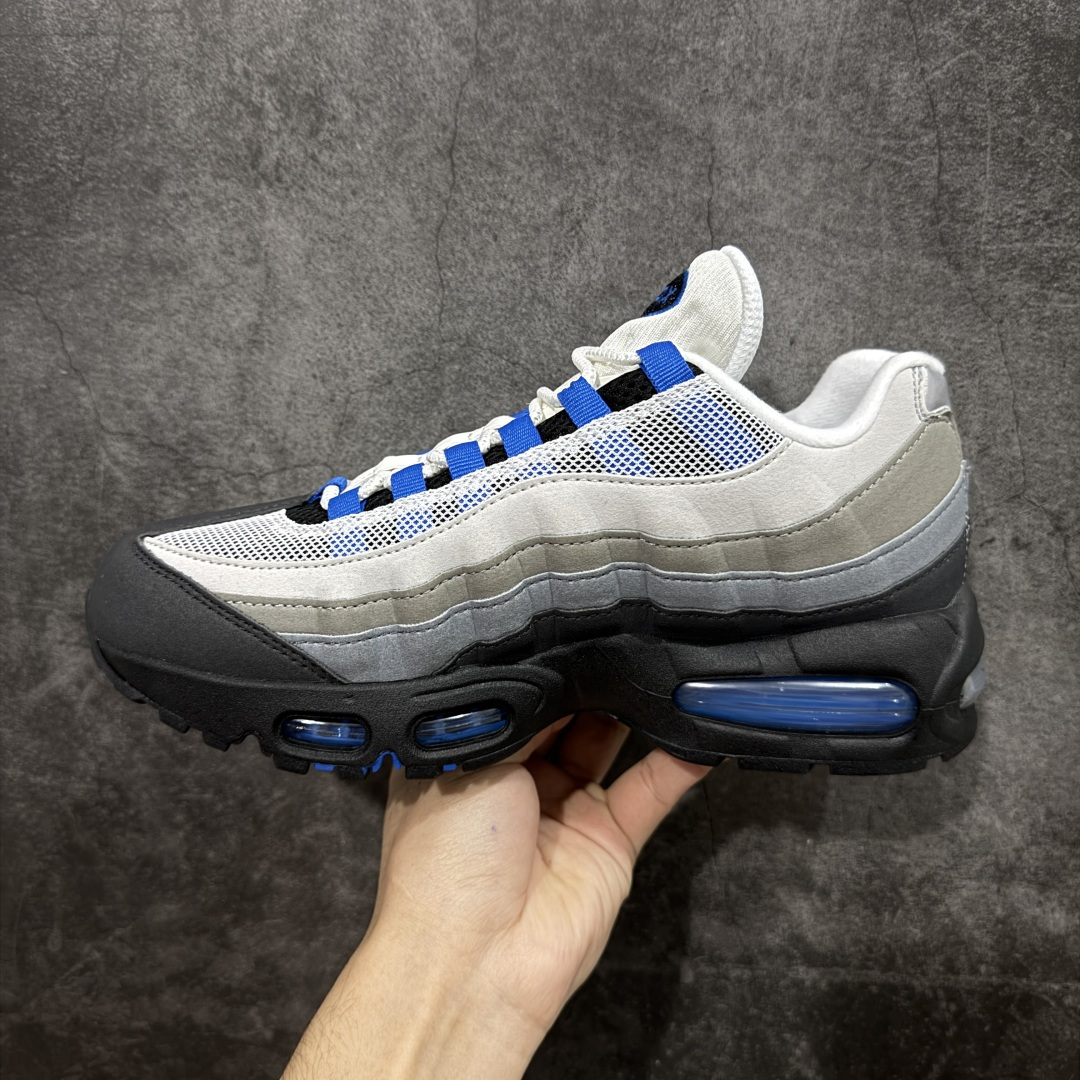 图片[2]-【GX绿x版本】Nike Air Max 95 复古减震气垫跑鞋 黑灰蓝 IM7410-100  外贸顶级专供 全部配色原鞋原尺码开发生产 极致还原 一眼ZP既视感  尺码：40 40.5 41 42 42.5 43 44 44.5 45 45.5 46 47.5 48.5-选品中心
