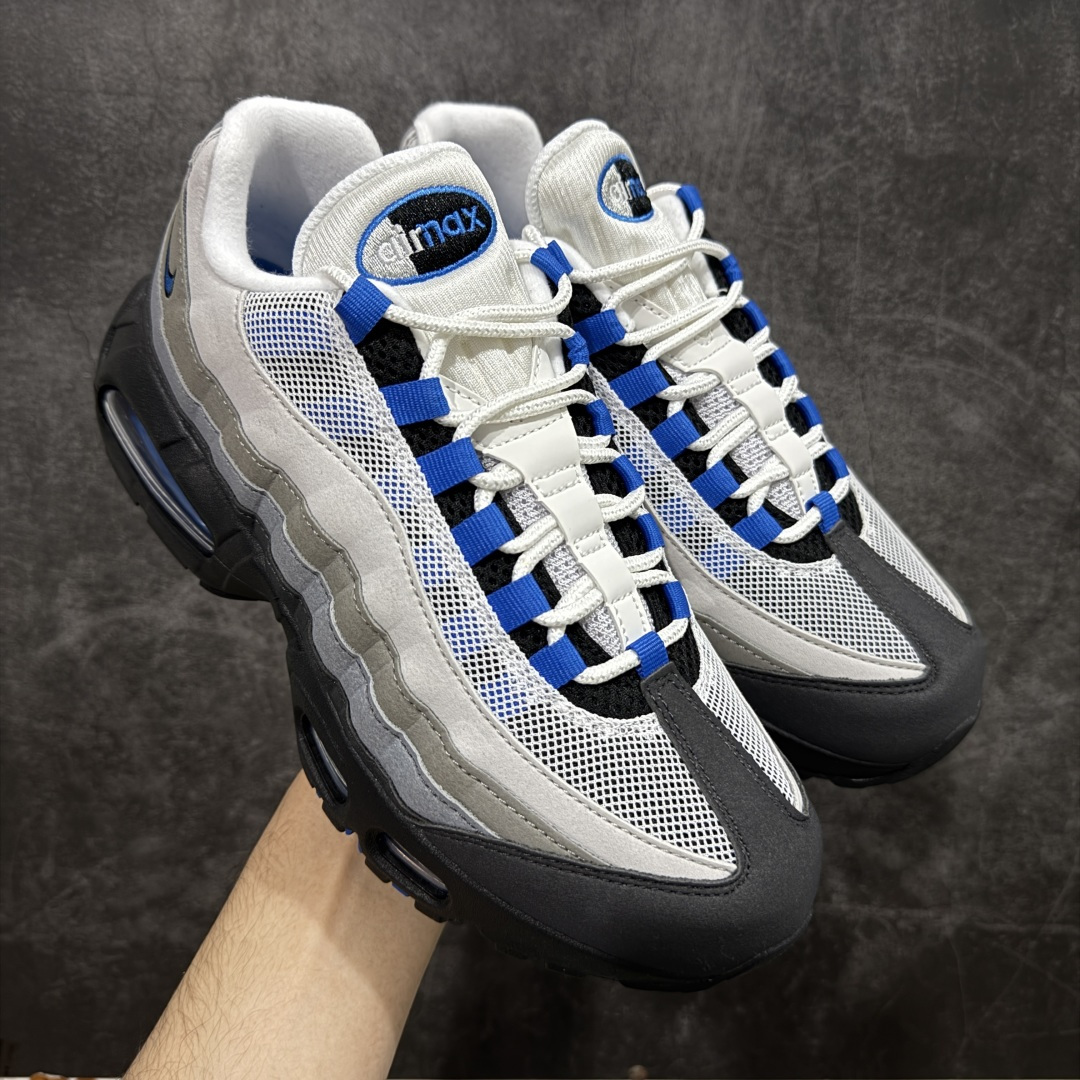 【GX绿x版本】Nike Air Max 95 复古减震气垫跑鞋 黑灰蓝 IM7410-100  外贸顶级专供 全部配色原鞋原尺码开发生产 极致还原 一眼ZP既视感  尺码：40 40.5 41 42 42.5 43 44 44.5 45 45.5 46 47.5 48.5-选品中心
