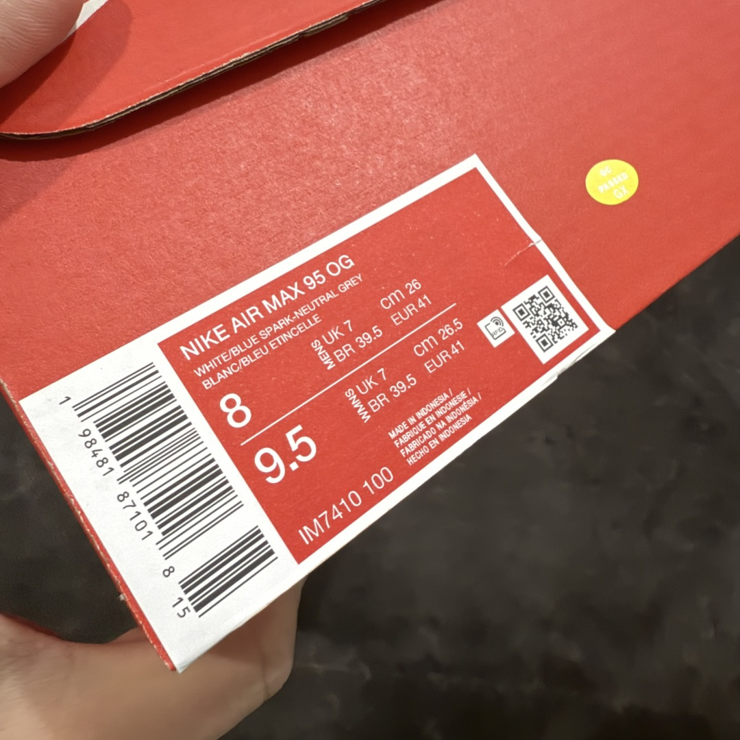 图片[9]-【GX绿x版本】Nike Air Max 95 复古减震气垫跑鞋 黑灰蓝 IM7410-100  外贸顶级专供 全部配色原鞋原尺码开发生产 极致还原 一眼ZP既视感  尺码：40 40.5 41 42 42.5 43 44 44.5 45 45.5 46 47.5 48.5-选品中心