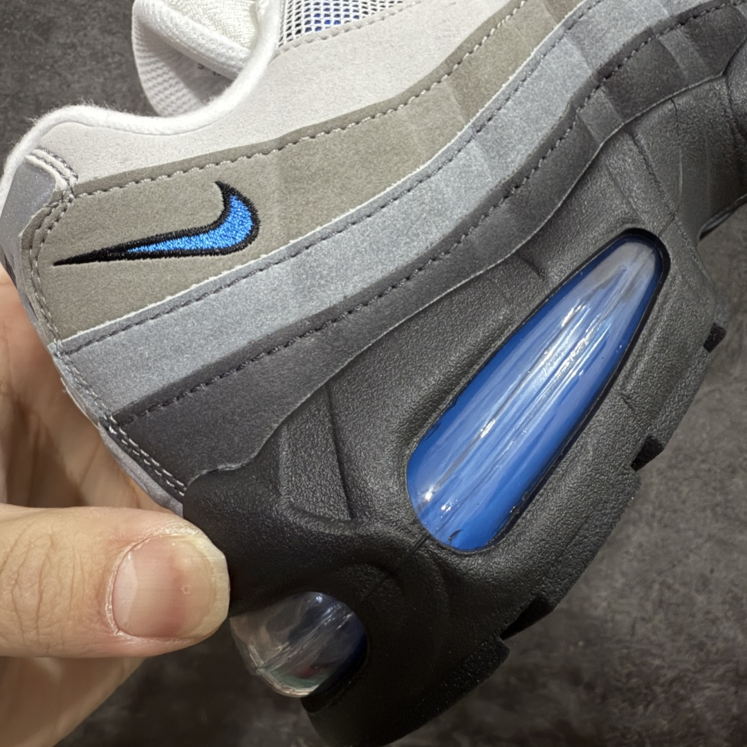 图片[3]-【GX绿x版本】Nike Air Max 95 复古减震气垫跑鞋 黑灰蓝 IM7410-100  外贸顶级专供 全部配色原鞋原尺码开发生产 极致还原 一眼ZP既视感  尺码：40 40.5 41 42 42.5 43 44 44.5 45 45.5 46 47.5 48.5-选品中心