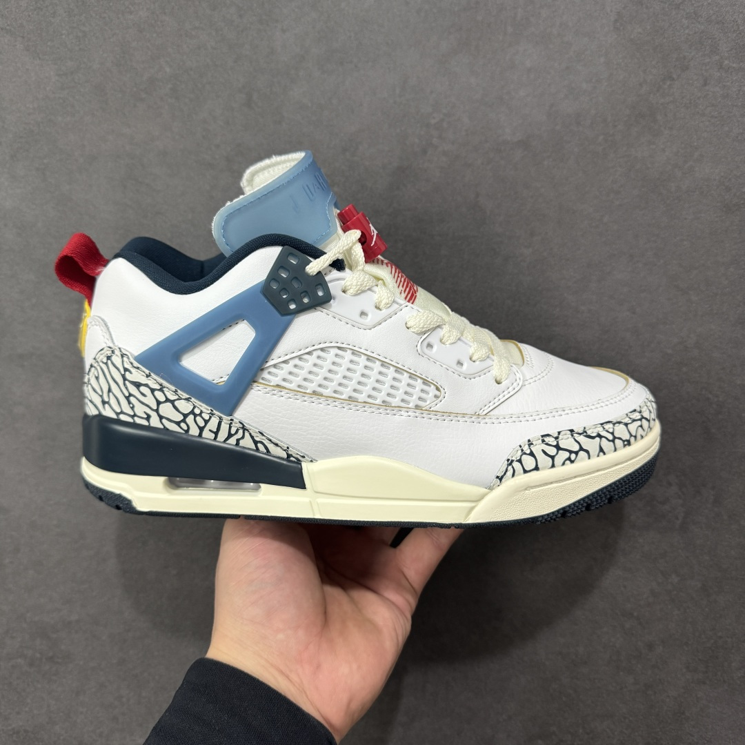 【PP特价】Jordan Spizike Low AJ 乔丹合体元素 文化休闲板鞋 #整双鞋在 Air Jordan 5 Low 廓形的基础上,通过加入 AJ3 的爆裂纹和鞋底设计、AJ6 的鞋舌和鞋带束扣、AJ4 的鞋侧三角稳定贴片和鞋带孔等 货号: HM3712-164 尺码:36 36.5 37.5 38 38.5 39 40 40.5 41 42 42.5 43 44 44.5 45 编码:GQB190200-选品中心