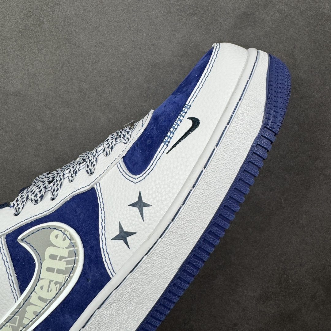 【纯原】Nike Air Force 1'07 Low Supreme联名 灰勾蓝猪八 空军一号低帮休闲