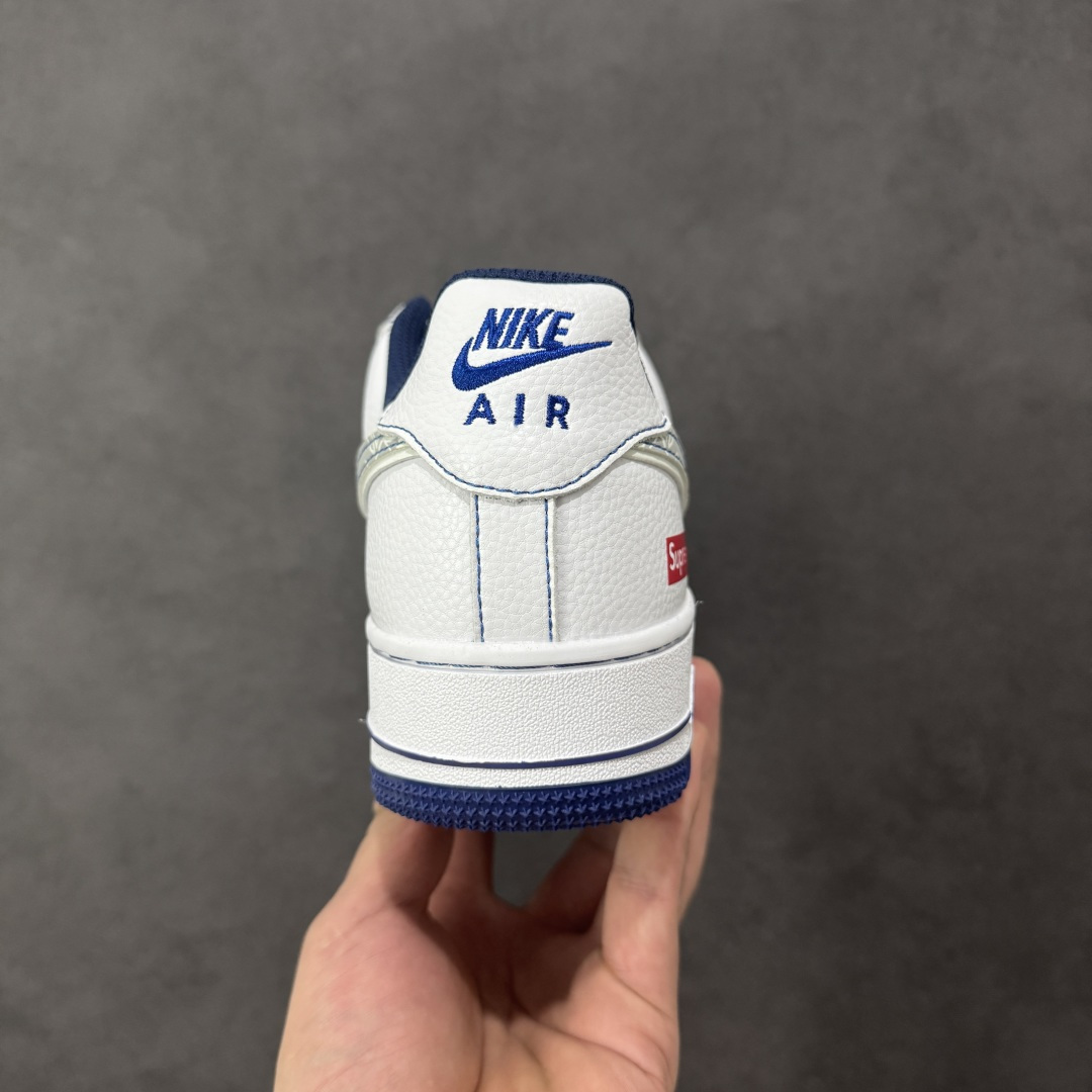 【纯原】Nike Air Force 1'07 Low Supreme联名 灰勾蓝猪八 空军一号低帮休闲