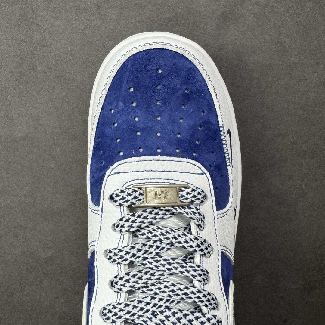 【纯原】Nike Air Force 1'07 Low Supreme联名 灰勾蓝猪八 空军一号低帮休闲