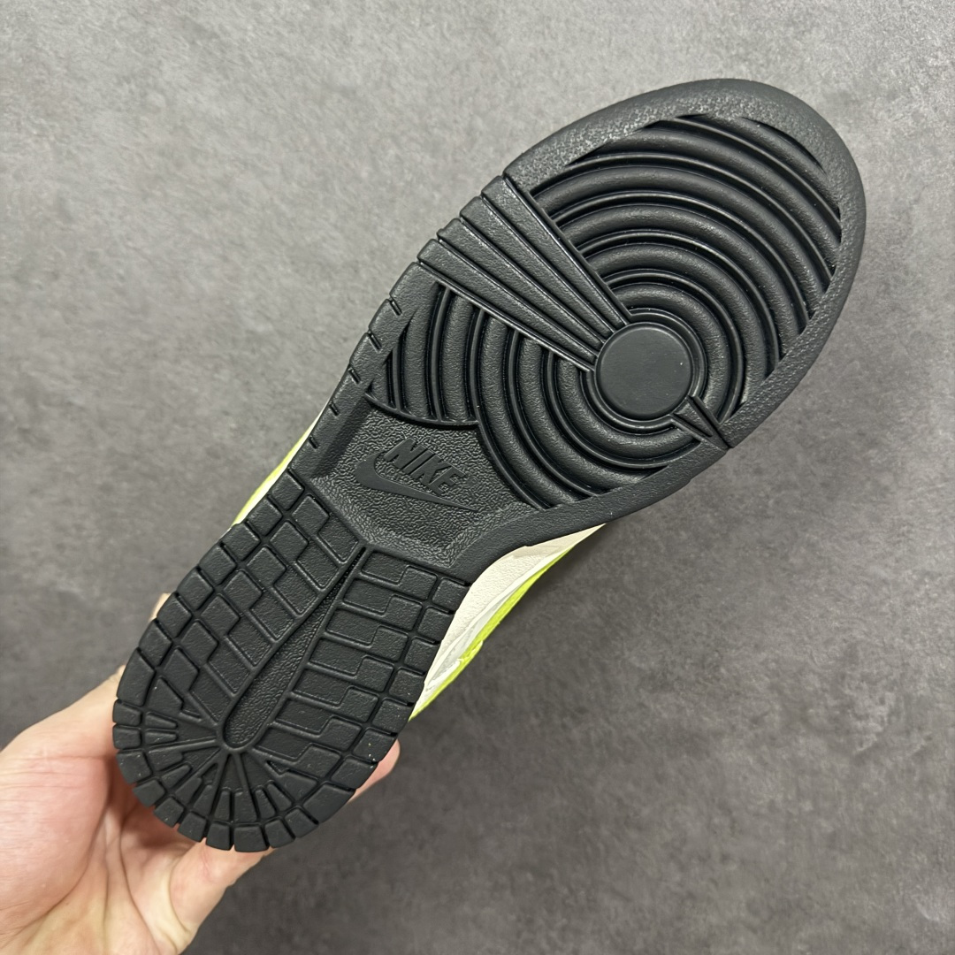 【纯原】Nike SB Dunk Low Supreme联名 荧光绿勾 周年高端定制 低帮休闲板鞋 XS