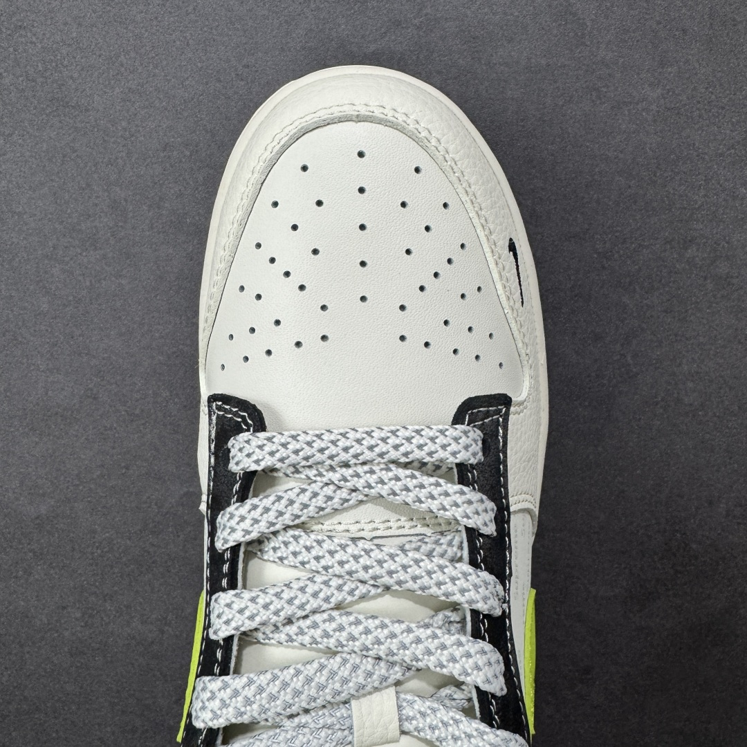 【纯原】Nike SB Dunk Low Supreme联名 荧光绿勾 周年高端定制 低帮休闲板鞋 XS