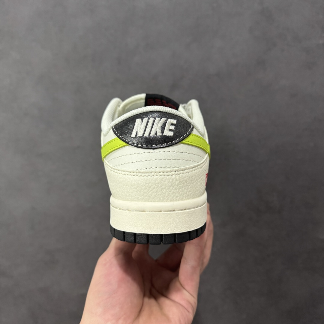 【纯原】Nike SB Dunk Low Supreme联名 荧光绿勾 周年高端定制 低帮休闲板鞋 XS