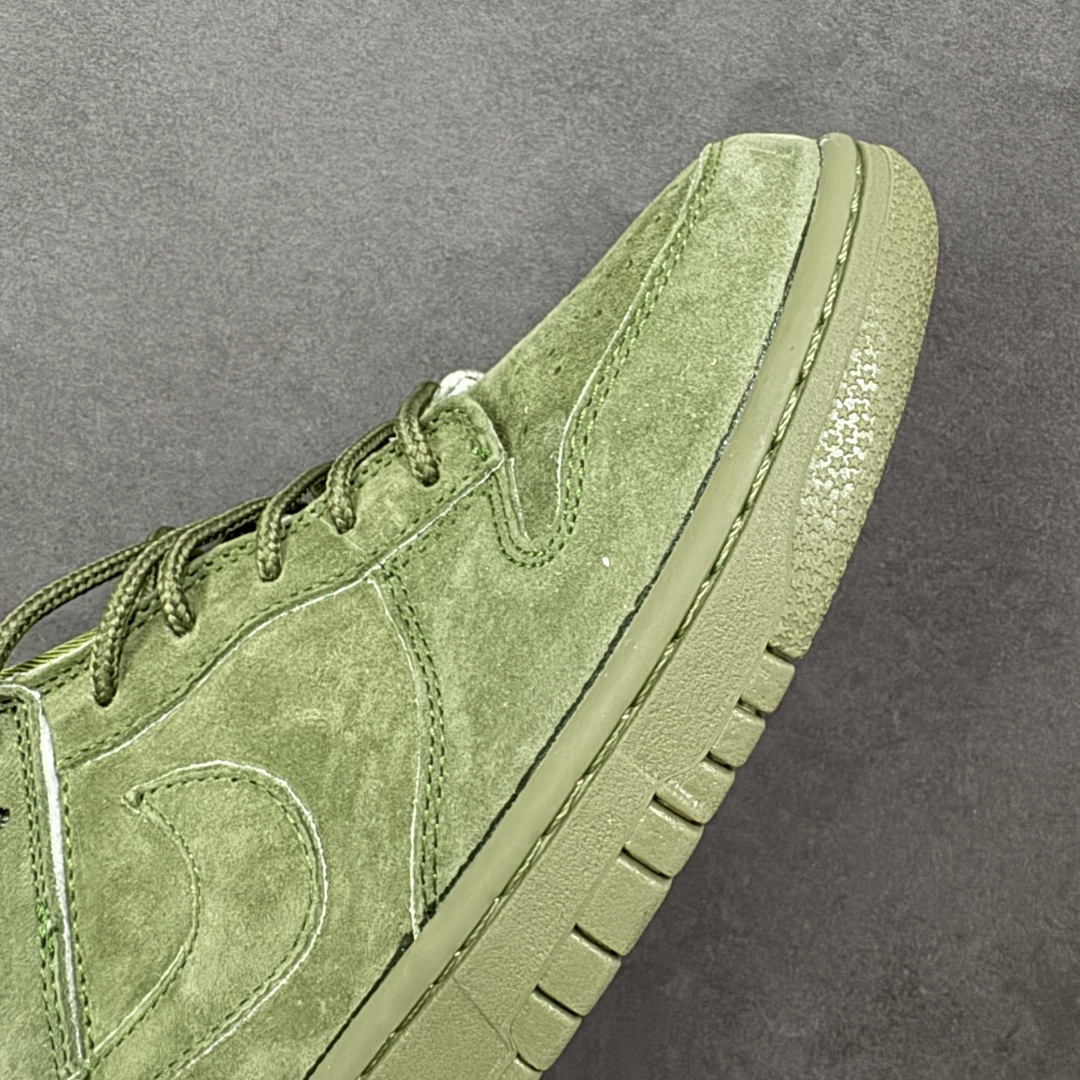 【纯原】Nike SB Dunk Low “Superme联名------军绿麂皮” 高端定制 低帮休闲