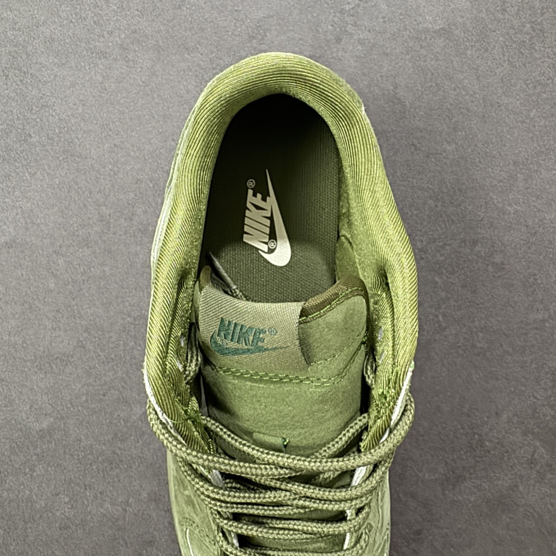 【纯原】Nike SB Dunk Low “Superme联名------军绿麂皮” 高端定制 低帮休闲