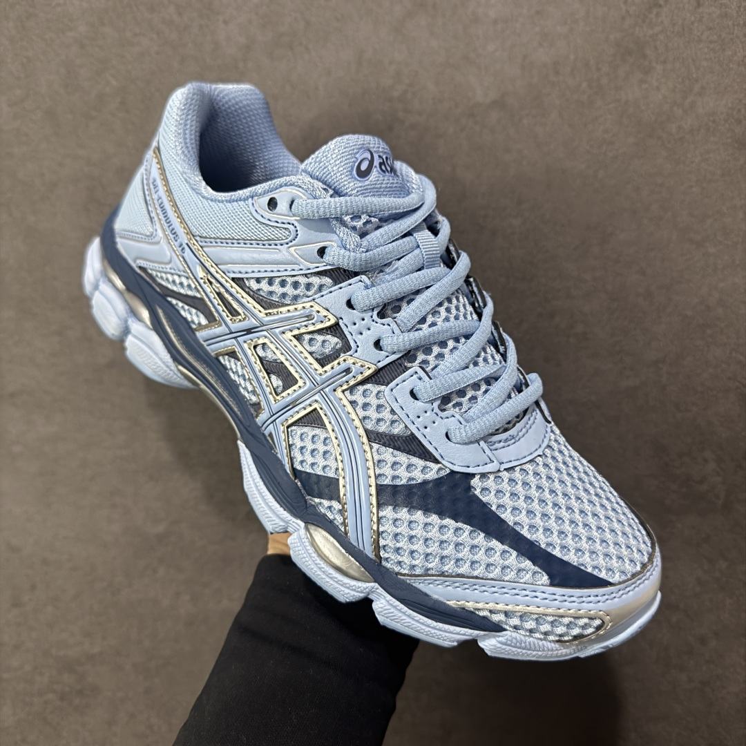 图片[3]-【公司级】Asics Gel-Cumulus 16 亚瑟士复古时尚缓震运动跑步鞋 鞋面采用无缝线工程网眼设计，全面升级的FF BLAST™ PLUS泡棉，更轻、更弹、更耐久。相比前代更轻盈鞋底采用了轻质发泡材料,并在后跟和前掌处采用了亚瑟士核心科技GEL缓震胶,赋予鞋款强大的缓冲性能,提供了更柔软舒适的穿着体验。AHAR® PLUS超耐磨橡胶大底，延长跑鞋使用寿命。 货号：1203A733-400 尺码：36 37 37.5 38 39 39.5 40 40.5 41.5 42 42.5 43.5 44 45 编码：AMB260270-选品中心