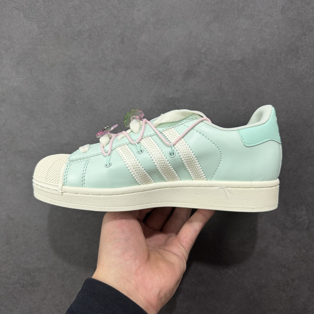 图片[2]-【GX版本】Adidas Originals Superstar II全新配色 贝壳头休闲板鞋 独家控货 平台正单 全鞋百分百原材料 全鞋电脑针车 Logo针车间距针数原版一致 皮料切割冲裁零瑕疵 原鞋一致含胶量大底 原盒中文内外标 大几率过验 不对比市面只对比原鞋 只服务最高端市场 货号：JR1333 尺码：35-40-选品中心