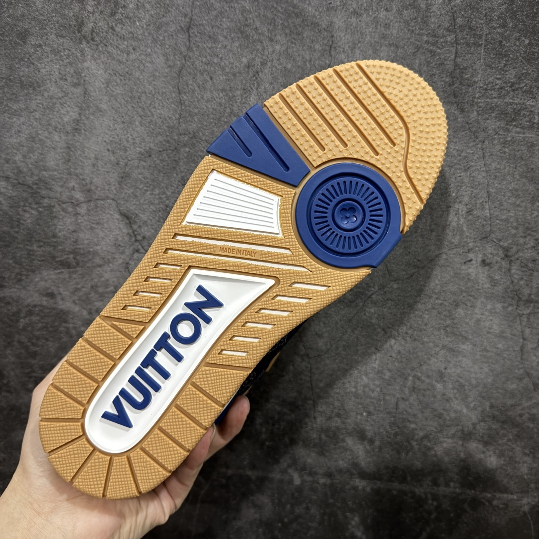 图片[9]-【莞产YS版本】Louis Vuitton Trainer lv时装走秀运动鞋 完美鞋型超高的清洁度 零毛边线头瑕疵 全套原楦原纸版原鞋开模 全网最具灵魂的版型 正确原装黄色鞋盒 正确中底印花 鞋面印花3D高频深度立体 全鞋电脑针车 紧密相连 针距密度一致 环保乳胶注塑鞋垫 厚度脚感还原原版 皮面裁剪部位 统一油边封口工艺 原装橡胶大底含胶量大底组合零偏差 专柜全套包装 防尘袋 说明书 质保卡 男女鞋 尺码： 38 39 40 41 42 43 44 45-选品中心