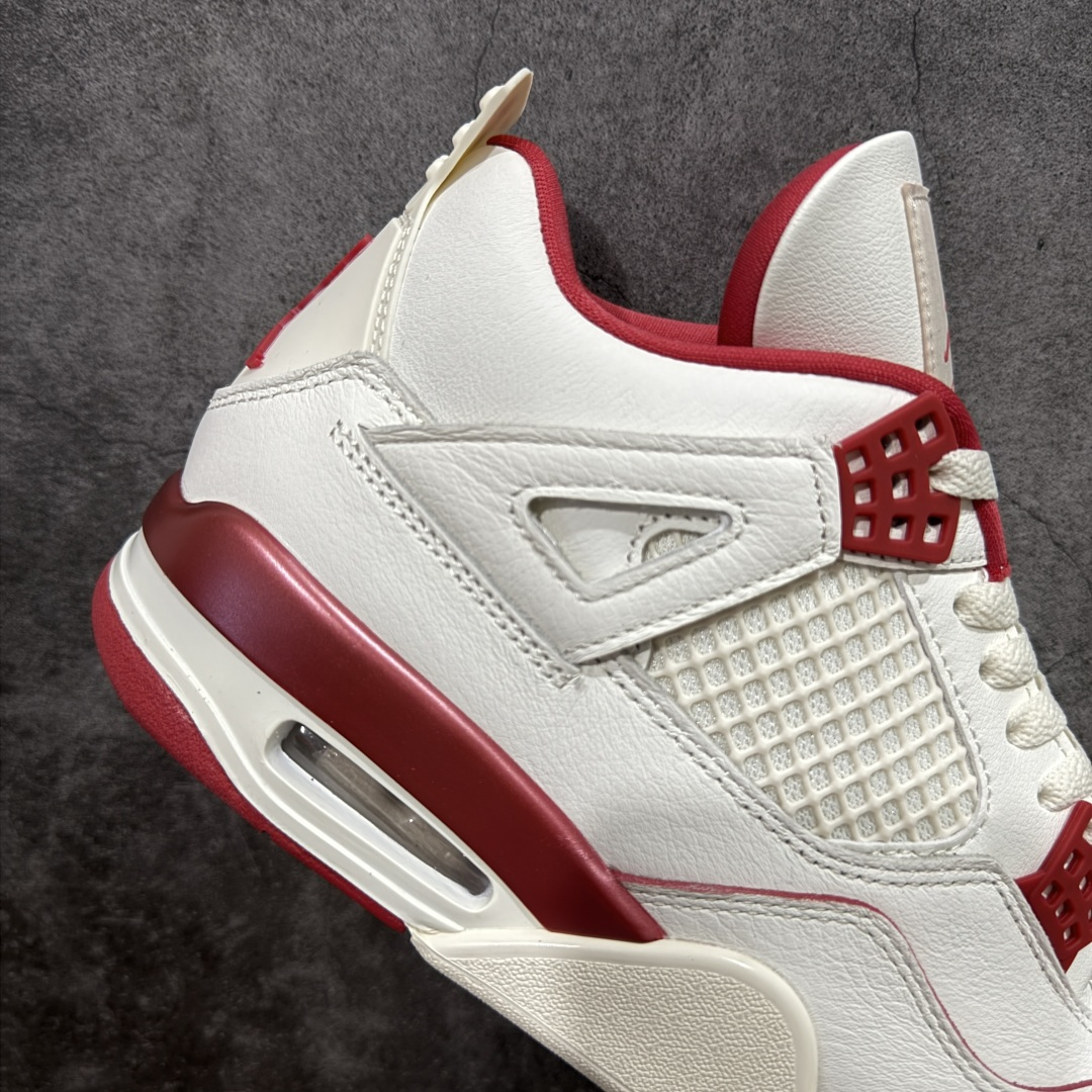 【纯原】Air Jordan AJ4 白米红情人节 HV0823-108全新升级改良 全头层软皮原鞋原楦