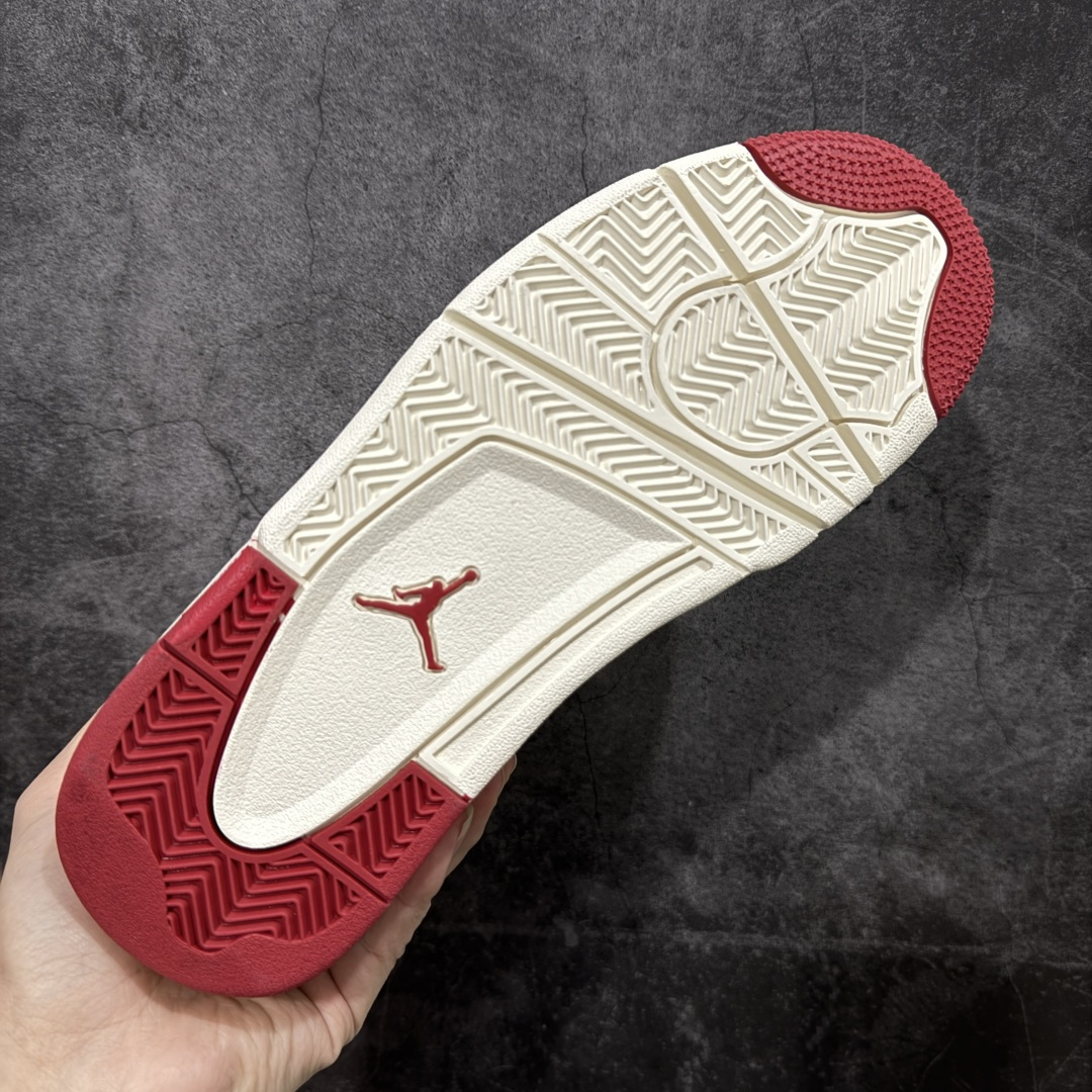 【纯原】Air Jordan AJ4 白米红情人节 HV0823-108全新升级改良 全头层软皮原鞋原楦