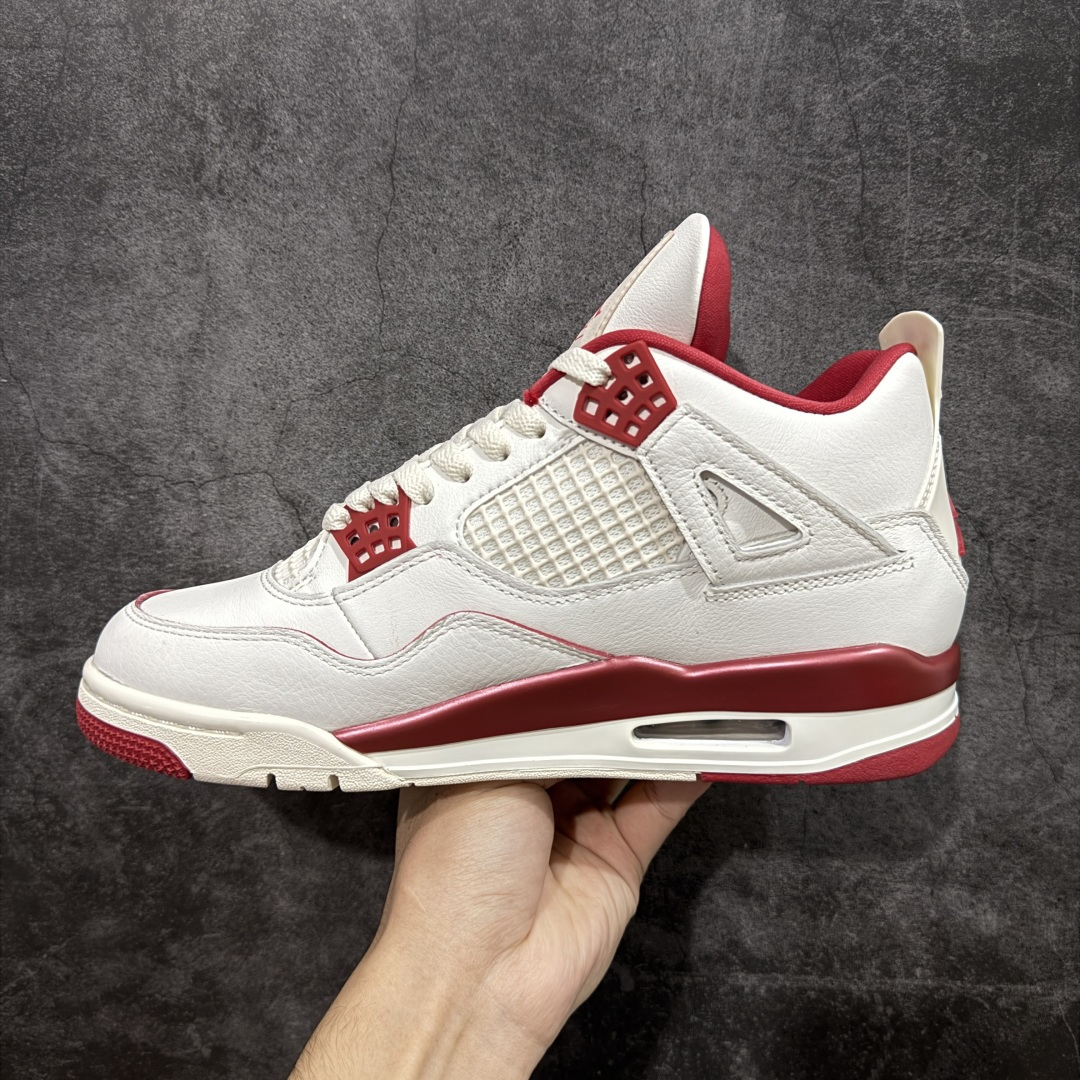 【纯原】Air Jordan AJ4 白米红情人节 HV0823-108全新升级改良 全头层软皮原鞋原楦