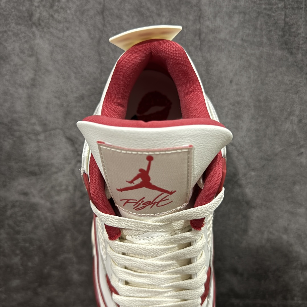 【纯原】Air Jordan AJ4 白米红情人节 HV0823-108全新升级改良 全头层软皮原鞋原楦