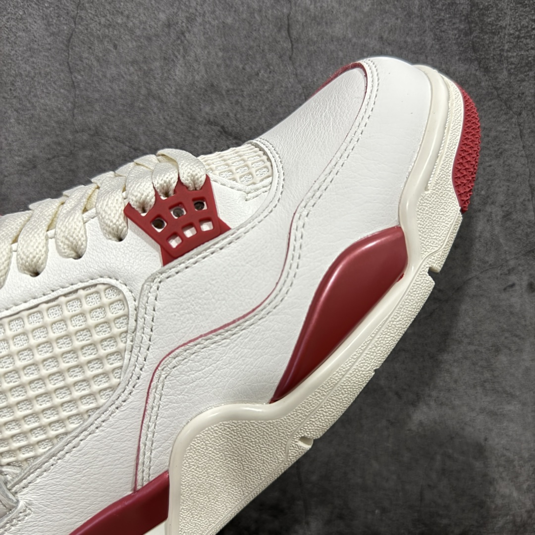 【纯原】Air Jordan AJ4 白米红情人节 HV0823-108全新升级改良 全头层软皮原鞋原楦