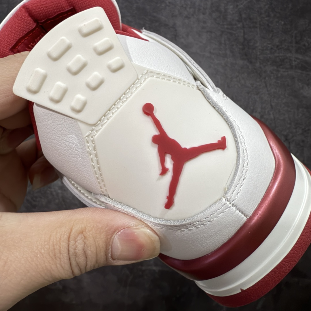 【纯原】Air Jordan AJ4 白米红情人节 HV0823-108全新升级改良 全头层软皮原鞋原楦