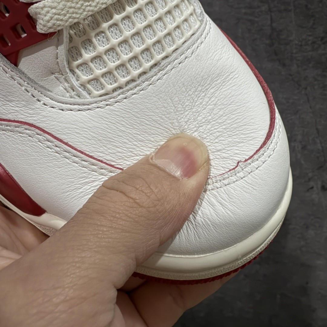 【纯原】Air Jordan AJ4 白米红情人节 HV0823-108全新升级改良 全头层软皮原鞋原楦