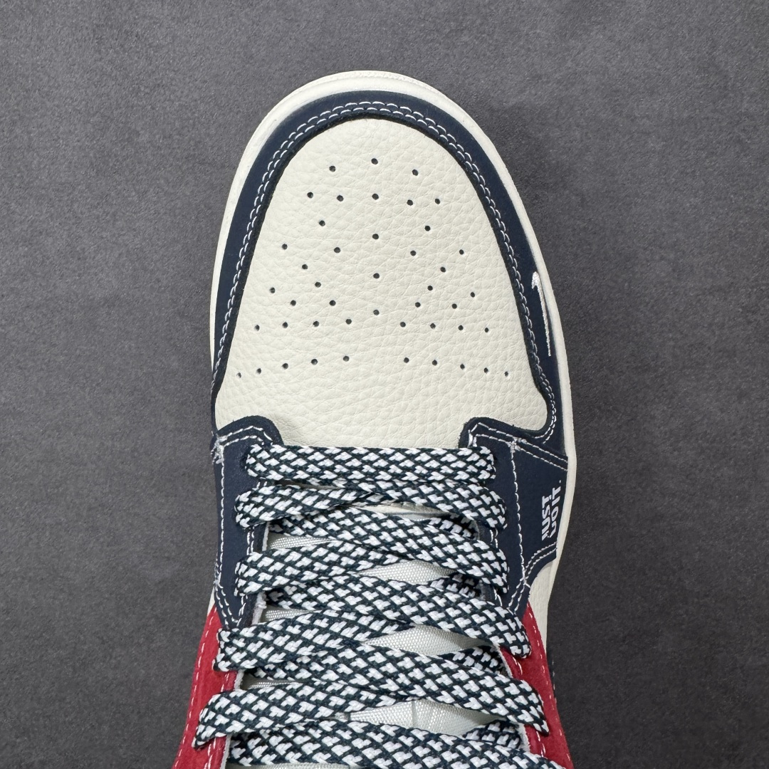 【纯原】Nike Jordan Air Jordan 1 “红蓝双勾” 高端定制 低帮 复古 减震 防滑