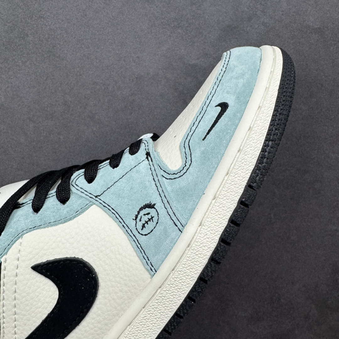 图片[5]-【定制版】Nike Air Force 1 \’07 Low “斯图西联名——鬼脸米灰黑”空军一号 高端定制 低帮 运动鞋 休闲鞋 折边针车 工艺难度大 原楦头原纸板 原装鞋盒 定制五金配件 内置全掌气垫 原厂鞋底 货号：QJ1988-005 尺码：36 36.5 37.5 38 38.5 39 40 40.5 41 42 42.5 43 44 44.5 45-选品中心