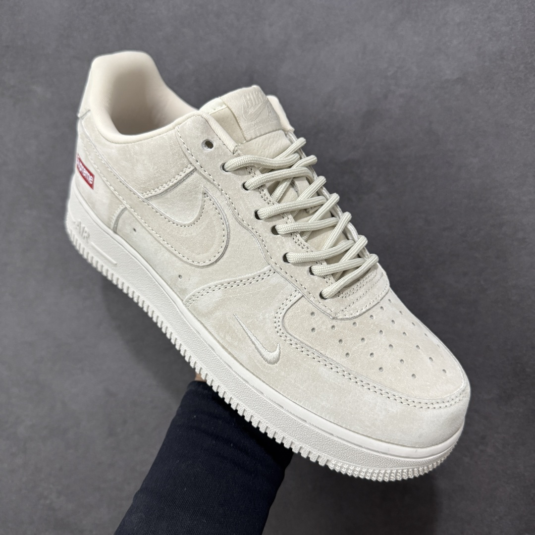 图片[3]-【定制版】Nike Air Force 1\’07 Low Supreme联名 全猪八 空军一号低帮休闲板鞋  #原楦头原纸板 原装鞋盒 定制五金配件 内置全掌气垫 原厂鞋底 货号：DF0188-116  尺码：36 36.5 37.5 38 38.5 39 40 40.5 41 42 42.5 43 44 44.5 45-选品中心