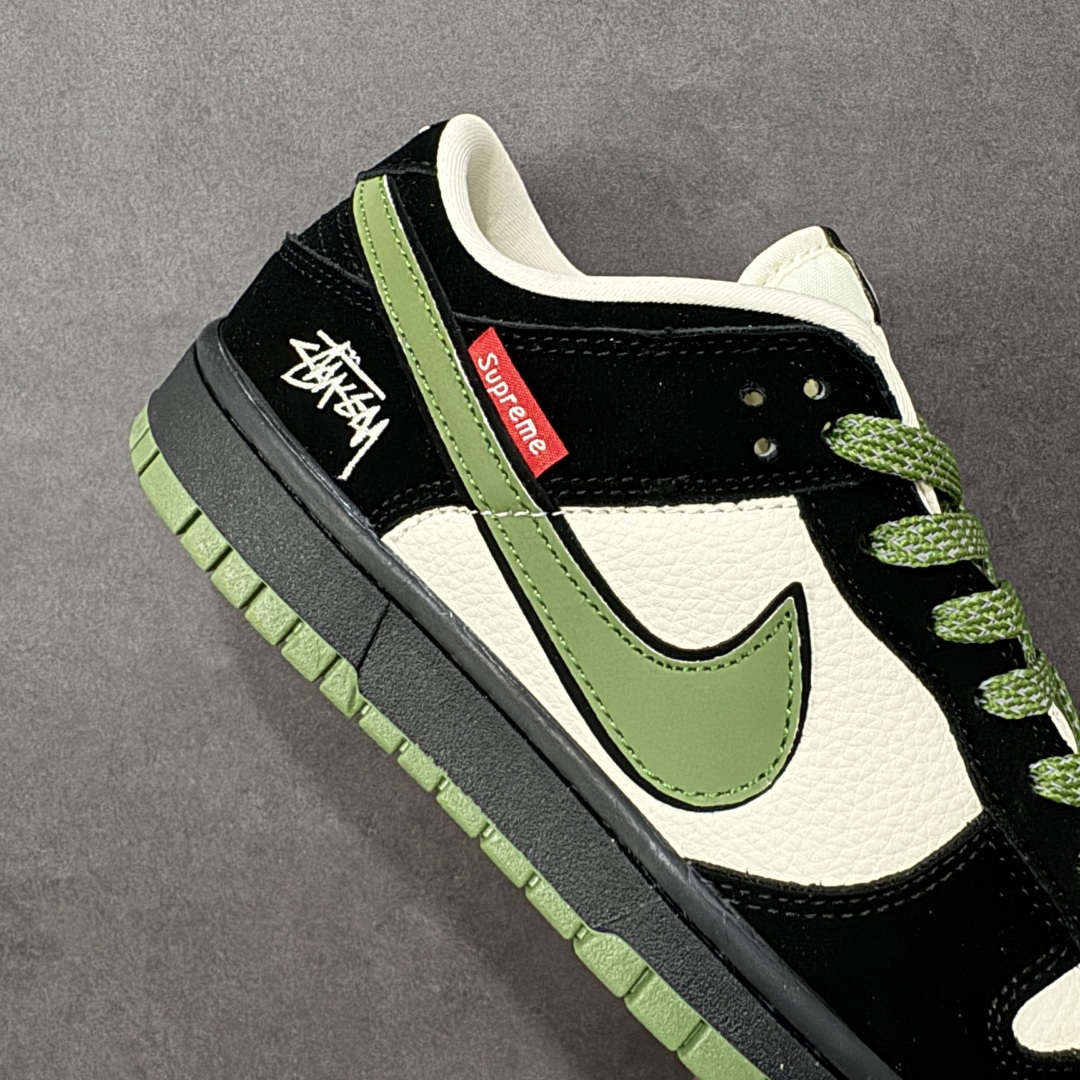 图片[6]-【定制版】Nike SB Dunk Low “Superme联名——军绿麂皮” 高端定制 低帮休闲板鞋 定制鞋盒 大厂纯原品质出货 超高清洁度 皮料切割干净无任何毛边 细节完美 货号：SD8888-006 尺码： 36 36.5 37.5 38 38.5 39 40 40.5 41 42 42.5 43 44 44.5 45-选品中心