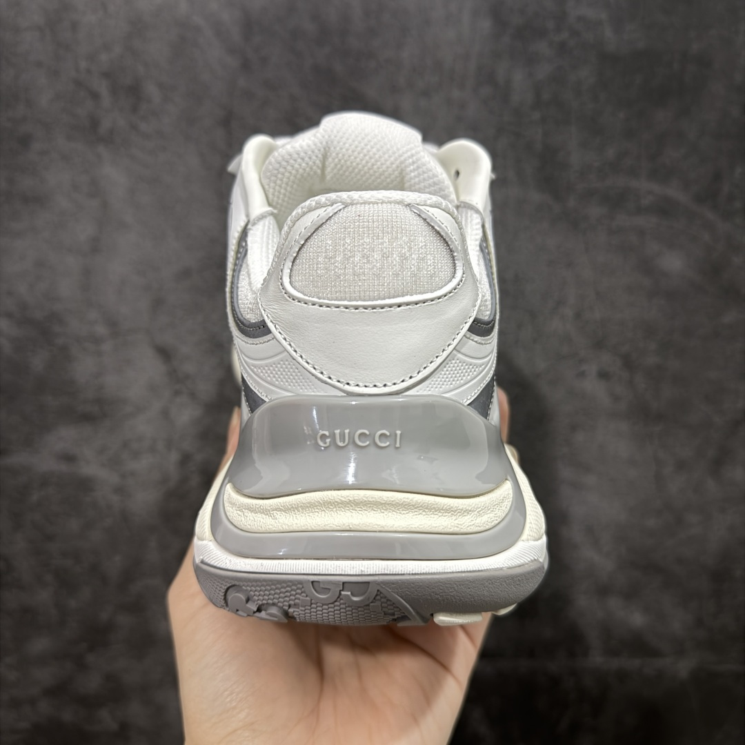 500 天花板/Goat版本Gucci Rhyton Vintage 古驰皮革角状复古老爹休闲运动慢跑鞋