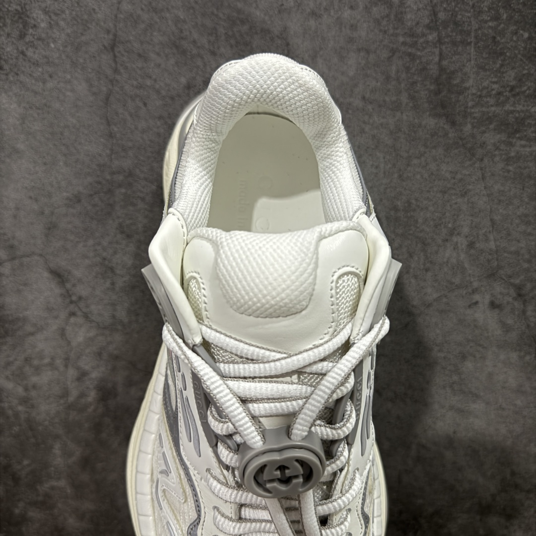 500 天花板/Goat版本Gucci Rhyton Vintage 古驰皮革角状复古老爹休闲运动慢跑鞋