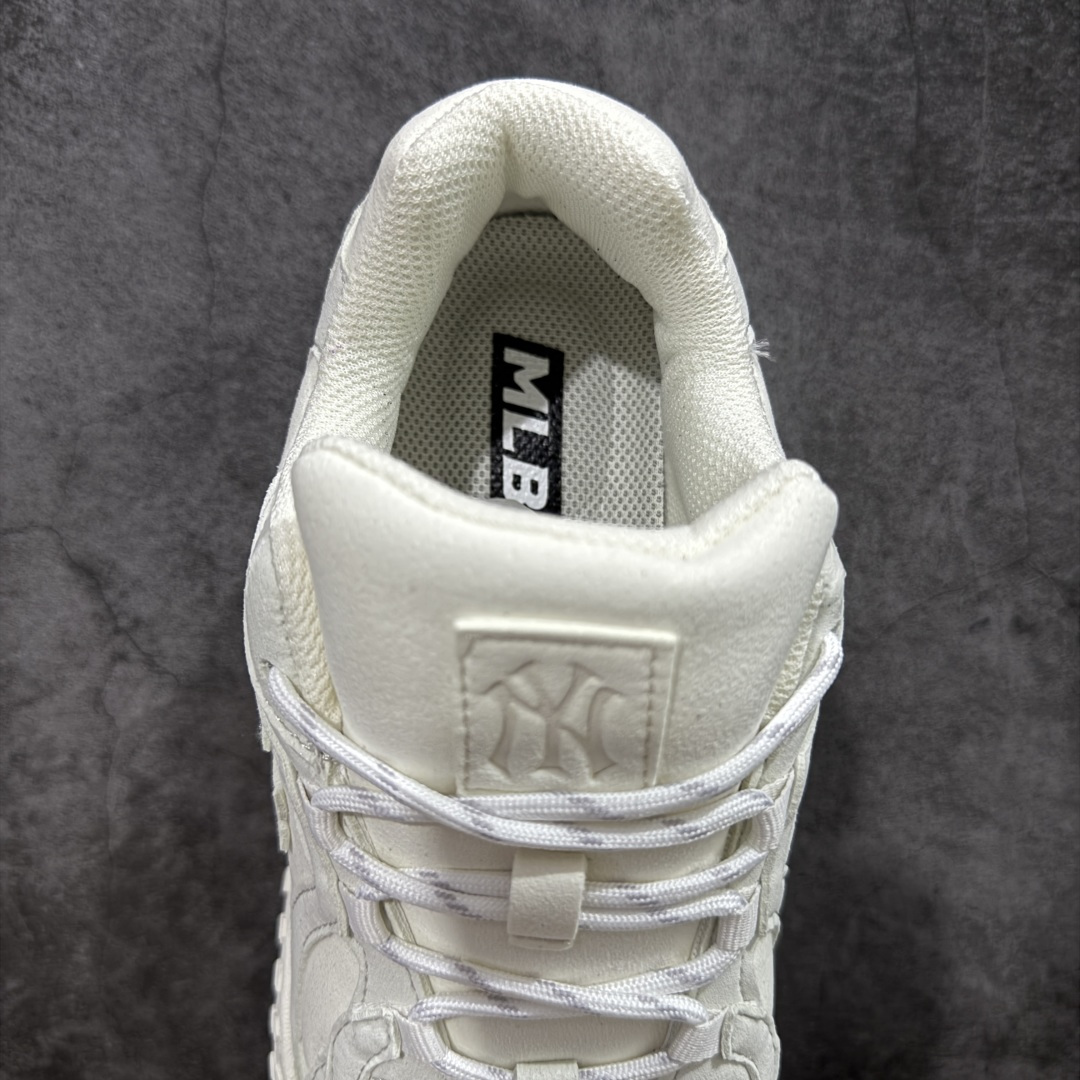 【纯原】MLB 纽约洋基队 双鞋带 轻量运动百搭 豆豆薄底鞋 防滑轻便 低帮 板鞋 男女同款 MLB官方