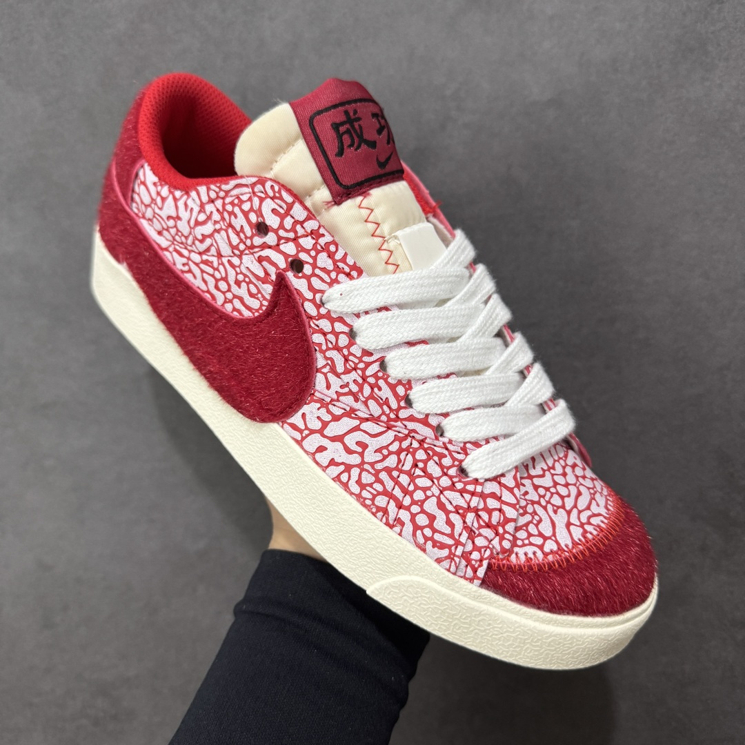 【纯原】Nike Blazer ‘77 Jumbo Low 耐克 马年限定 低帮 红色大钩 舒适百搭防滑