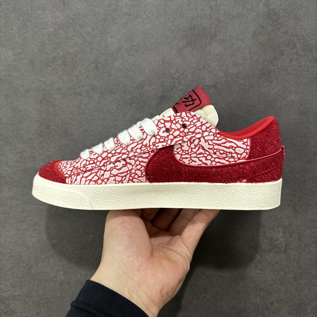 【纯原】Nike Blazer ‘77 Jumbo Low 耐克 马年限定 低帮 红色大钩 舒适百搭防滑