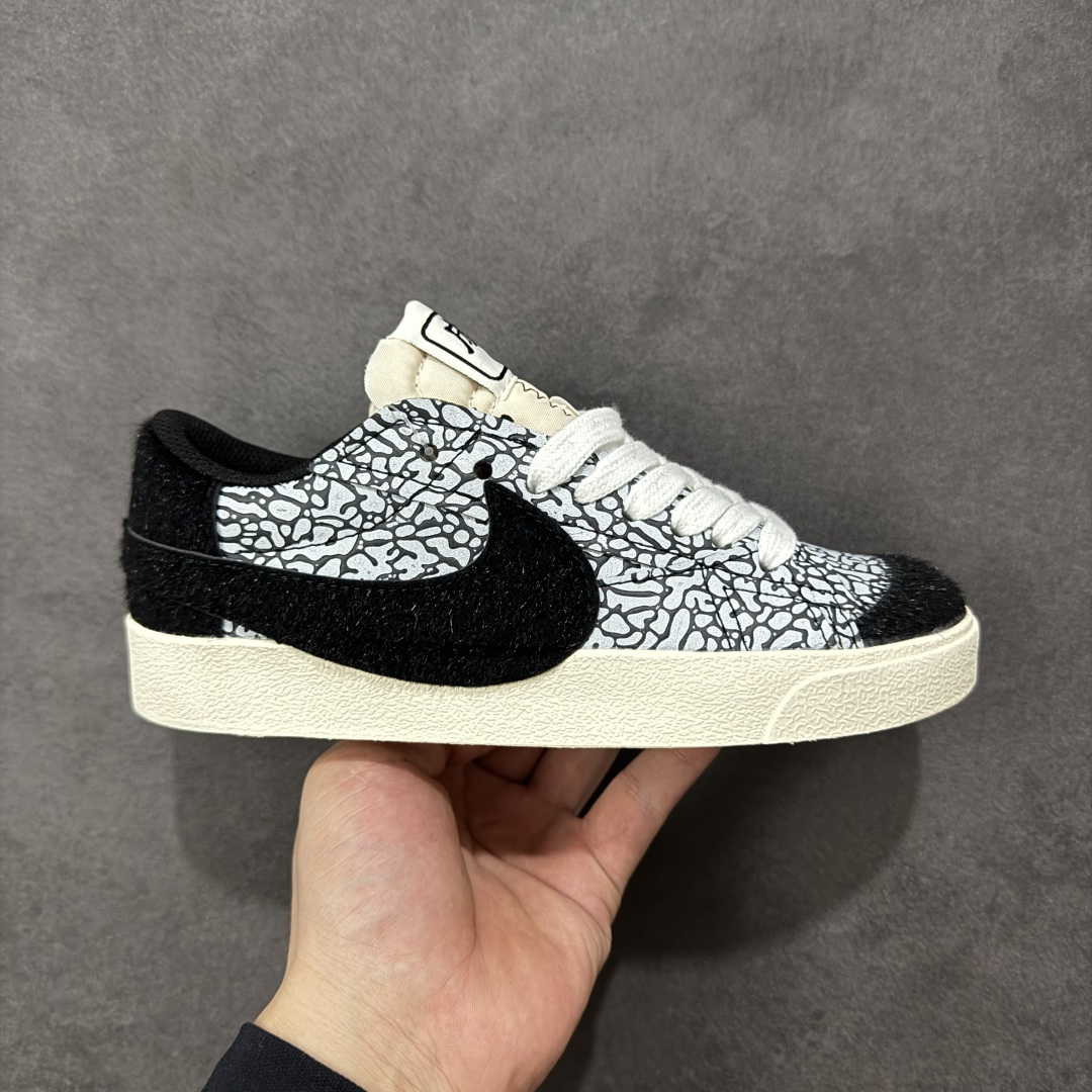 【纯原】Nike Blazer ‘77 Jumbo Low 耐克 马年限定 低帮 黑色大钩 舒适百搭防滑