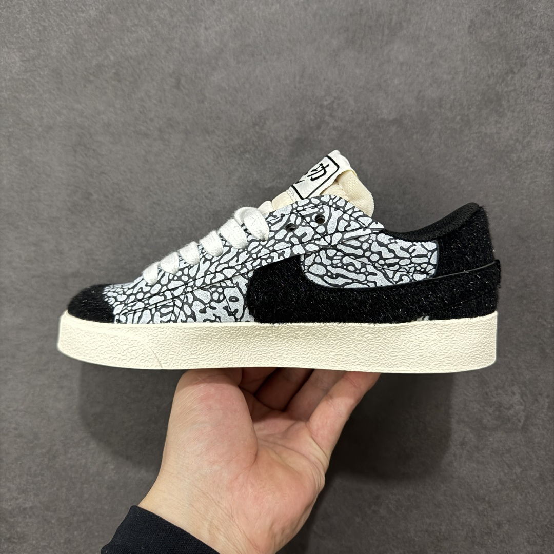 【纯原】Nike Blazer ‘77 Jumbo Low 耐克 马年限定 低帮 黑色大钩 舒适百搭防滑