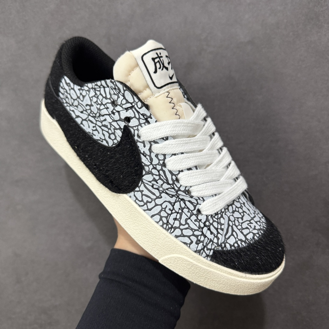 【纯原】Nike Blazer ‘77 Jumbo Low 耐克 马年限定 低帮 黑色大钩 舒适百搭防滑